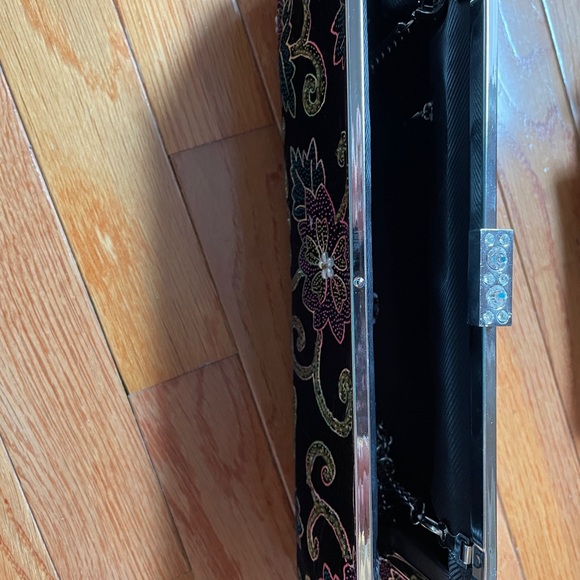 Velvet Beaded Evening Clutch Bag - New, never worn - Picture 3 of 4